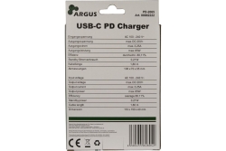 Inter-Tech Stecker-Netzteil PD-2065 65W USB-C schwarz