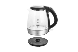 Emerio Wasserkocher, 1.2L, Glas, BPA-frei