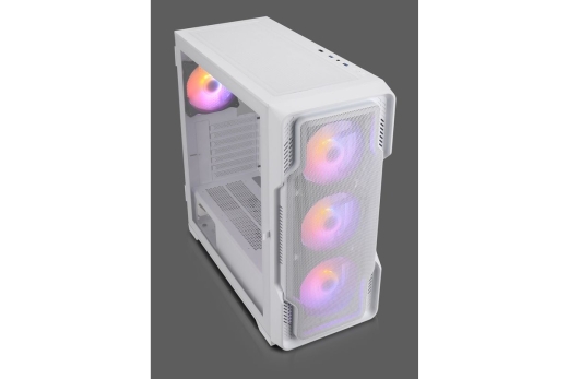 Nanoxia Geh MIDI DS-9 ARGB Airflow white - USB-C - TG-Mesh