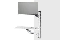 DIGITUS WAH Arbeitspl. 0-32 1TFT+TAS 2Gelenke weiß...