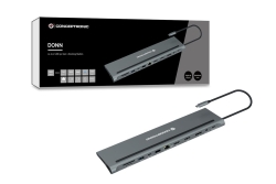 CONCEPTRONIC 12-1 Dock USB-C->2xHDMI/3xUSB-A/DP/+ 18cm gr