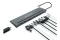 CONCEPTRONIC 12-1 Dock USB-C->2xHDMI/3xUSB-A/DP/+ 18cm gr