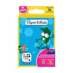 PAPER MATE Wachsmaler Kids Colouring Bunt 16er M Blister