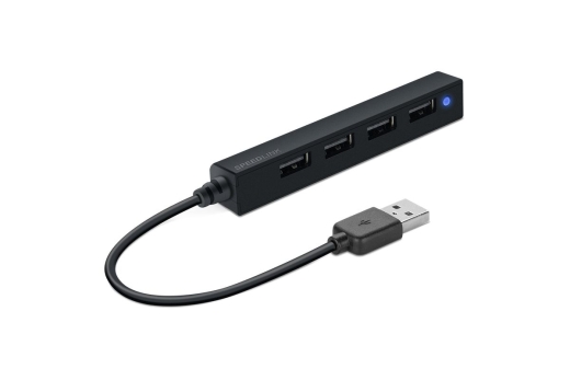 Speedlink USB-HUB SNAPPY SLIM, 4-Port, Passiv, schwarz retail