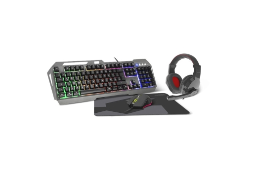 Speedlink Gaming Set LUNERA, 4in1, Beleuchtet, schwarz retail