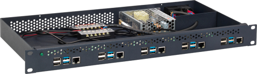 Rackmount.IT Kit for Raspberry Pi4 with P/S for max. 5 units
