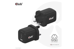 Club3D Ladegerät 2xUSB Typ C, 1xUSB Typ A, PD 65W, GaN retail