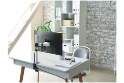 DURABLE Monitorhalterung SELECT für 1 Mon. Tischbef Silber