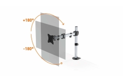 DURABLE Monitorhalterung SELECT für 1 Mon. Tischbef Silber