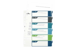 DURABLE Register A4 + 6tlg. 1-6 farbige Taben+trans. Formbl.
