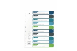 DURABLE Register A4 + 10tlg. 1-10 farbige Taben+trans. Form.