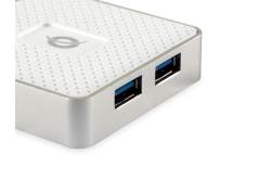 CONCEPTRONIC 4-Port Hub USB Micro-B->4xA3.0 m.Netz. ws