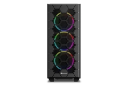 Sharkoon Gehäuse RGB HEX ATX 1xGlas schwarz