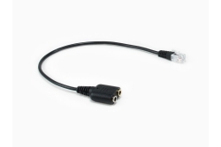 Equip Telefonkabel RJ9->2x3.5mm St/Bu 0.25m schwarz