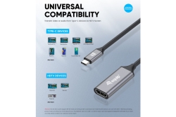 Equip Adapter USB-C->HDMI2.0 St/Bu 4K/ 60Hz 0.15m PVC