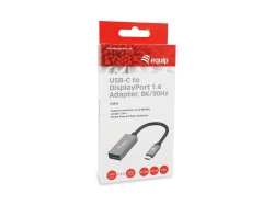 Equip Adapter USB-C->DisplayPort1.4 St/Bu 8K/ 30Hz...