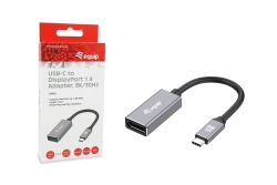 Equip Adapter USB-C->DisplayPort1.4 St/Bu 8K/ 30Hz 0.15m PVC