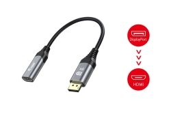 Equip 1.4 DisplayPort->HDMI 8K/ 60Hz St/Bu 0.15m gr