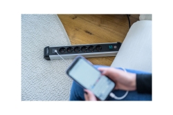 Brennenstuhl Steckdosenleiste Premium-ALU-Line 6fach 3m USB