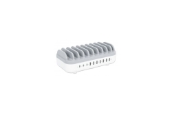 Manhattan 10-Port USB-Ladestation 120W weiß/grau
