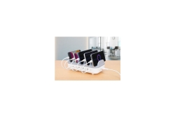 Manhattan 10-Port USB-Ladestation 120W weiß/grau
