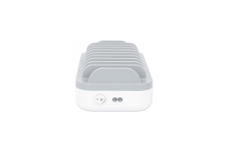Manhattan 10-Port USB-Ladestation 120W weiß/grau