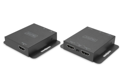 DIGITUS HDMI Extender Set USB 70m 4K schwarz