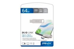 USB-Stick 64GB PNY DUO LINK USB 3.2 OTG TYPE-A/C retail