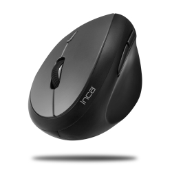 INCA Vertikale Maus Wireless/1600DPI/6Tasten/USB-A grau retail