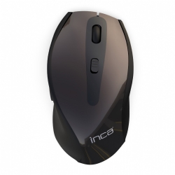 INCA Wrls Maus Ergo/1600DPI/6Tasten/Laser/2.4GHzUSB-A sw retail