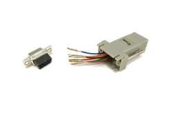 Equip Adapter DB9 Serial->RJ45 Bu/Bu 8Pin grau Polybeutel