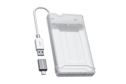 GRAUGEAR externes Festpl.Gehäuse 2,5HDD/SSD USB 3.2 Alu