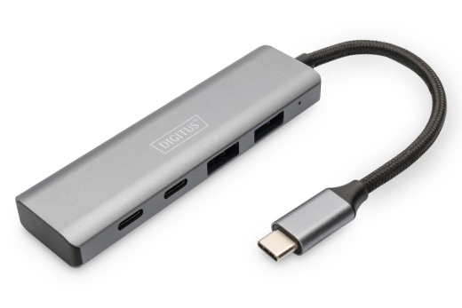 DIGITUS USB-C-Hub 4-Port 3.1 ->2xUSB A 2xUSB C int.Kabel