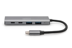 DIGITUS USB-C-Hub 4-Port 3.1 ->2xUSB A 2xUSB C int.Kabel