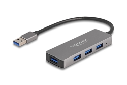 DELOCK 4 Port USB 3.2 Gen 1 Hub mit USB Typ-A Anschluss