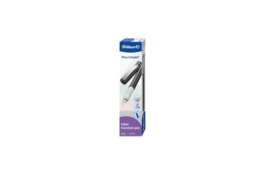Pelikan Füller Pina Colada anthrazit metallic 1+1 TP/FS blau Faltschachtel