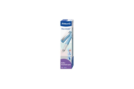 Pelikan Füller Pina Colada blau metallic 1+1 TP/FS blau Faltschachtel