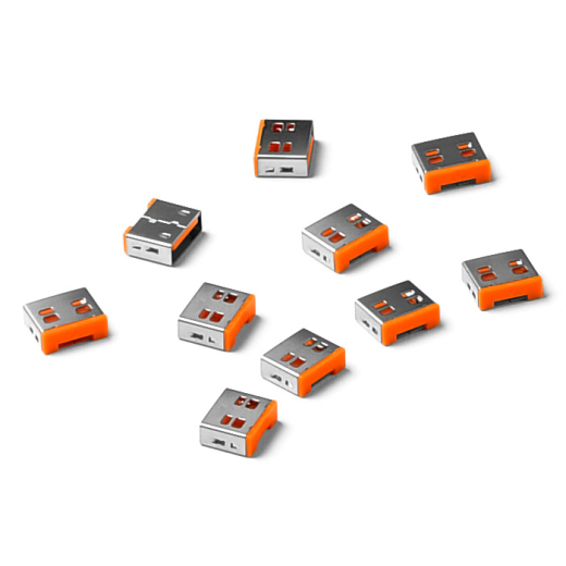 SmartKeeper Basic USB-A Port Blocker orange 10 Stk.
