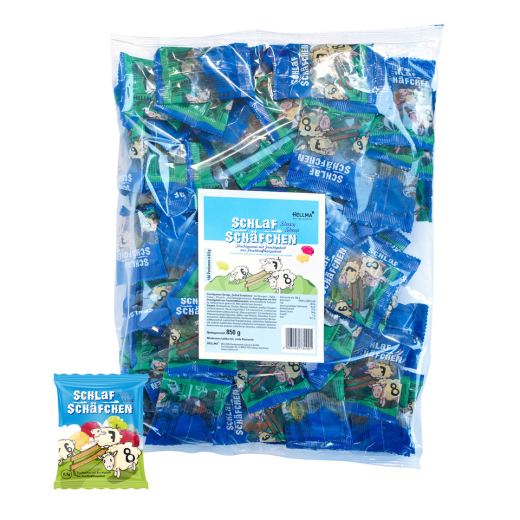 Fruchtgummi Schlafschäfchen, 100x8,5g, blau/grü