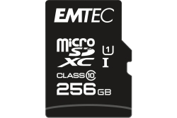 Emtec mSD 256GB UHS-I U1 EliteGold + Adapter