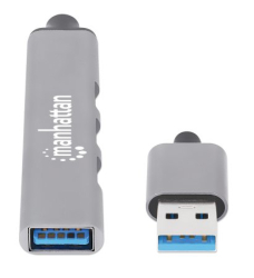 MANHATTAN 4Port USB-A Hub 3x480Mbit/s 1xGbit/s USB-A Stecker