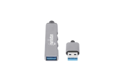 MANHATTAN 4Port USB-A Hub 3x480Mbit/s 1xGbit/s USB-A Stecker