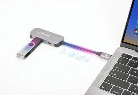 MANHATTAN USB-C auf HDMI 3-in-1 Docking-Konverter mit PD