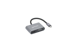 MANHATTAN USB-C auf HDMI & VGA 4in1 Konverter Power Delivery