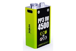 Verico LoopEnergy Li-Ion Akku 9V-Block, USB-C, 2er Pack...