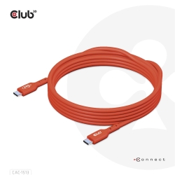 Club3D Kabel USB 2 Typ C PD 240W / 480Mb 3m St/St retail
