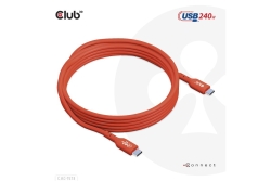 Club3D Kabel USB 2 Typ C PD 240W / 480Mb 3m St/St retail