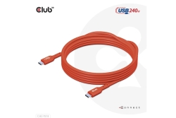 Club3D Kabel USB 2 Typ C PD 240W / 480Mb 3m St/St retail