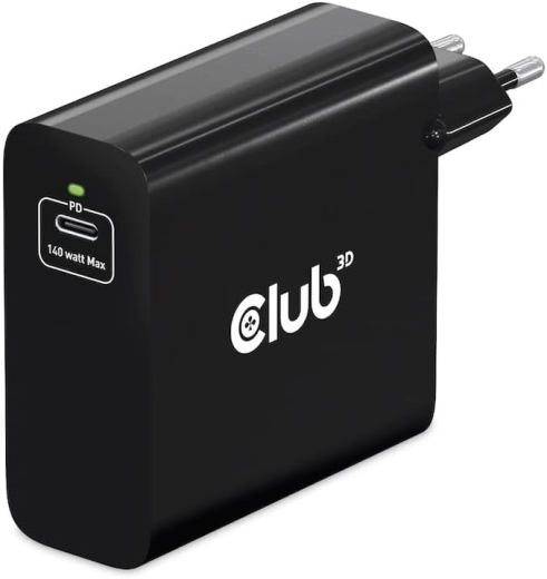 Club3D Ladegerät 1xUSB Typ C PD 140W, GaN retail