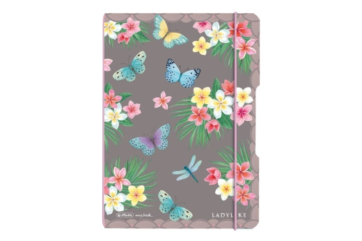 Herlitz Notizh.flex PP A5/40 punkt. Lad.Butterfl. my.book